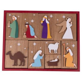 Nativit&#224; decorativa in legno, Santa&#39;s House