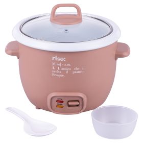 Cuociriso in acciaio con coperchio, 2 funzioni, 400W, mocha mousse, Victionary