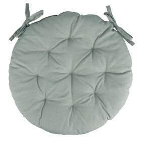Cuscino sedia tondo 40 cm, idrorepellente, verde salvia, Est&#233;