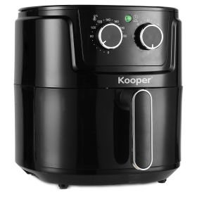 Friggitrice ad aria 6 L, 2 manopole 1500 W, nero, Kooper