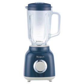 Frullatore elettrico 500 W, brocca graduata 1,5 L, blu e avorio, Kooper