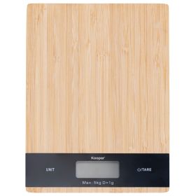 Bilancia da cucina digitale in bambù 5 Kg, Kooper