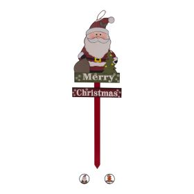 Cartello natalizio per vaso, in legno con scritta, Santa&#39;s House