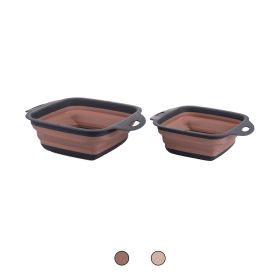 Set 2 scolapasta multiuso richiudibili e impilabili, SìChef