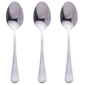 Set 3 cucchiai in acciaio, silver lucido, 5Th Avenue Sibilla