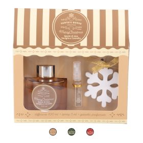 Set diffusore ambiente con bottiglia spray e gessetto, Santa&#39;s House