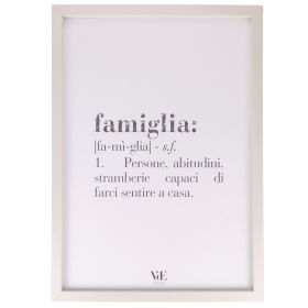 Quadro decorativo con cornice 50x70 cm, Victionary Famiglia