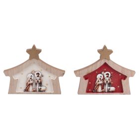 Natività in legno h. 16 cm, Santa's House