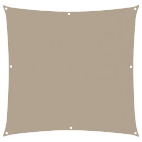 Vela ombreggiante quadrata idrorepellente e resistente 3x3 m, ecr&#249;, Est&#233;