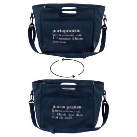 Portapranzo/borsa termica con tracolla e doppia impugnatura, Victionary