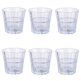 Set 6 bicchieri liquore 210 ml, superficie lavorata, Moment