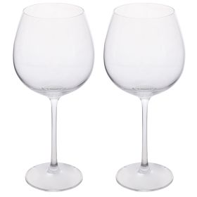 Set 2 calici vino 660 ml in vetro, Jasmine Sibilla