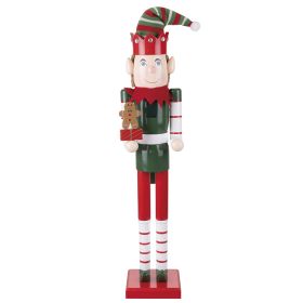 Elfo schiaccianoci natalizio h. 80 cm, Santa&#39;s House