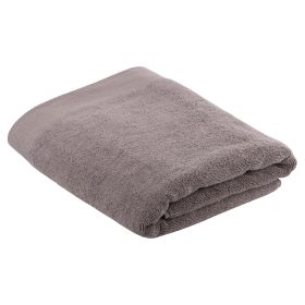Asciugamano in morbidissimo cotone 80x140 cm, grigio scuro, Sibilla