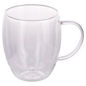 Mug 370 ml con manico in vetro borosilicato incamiciato