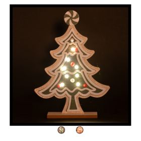 Albero decorativo led h. 30 cm, Santa&#39;s House