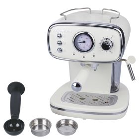 Macchina automatica caffè espresso 1100 W, avorio, Kooper