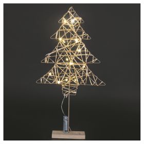 Albero di natale luminoso h. 80 cm, Santa&#39;s House