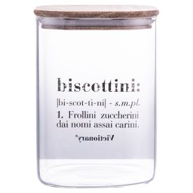 Barattolo biscotti in vetro