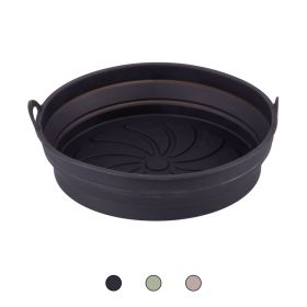 Cestello tondo pieghevole per friggitrice ad aria in silicone 20x5 cm, S&#236;Chef