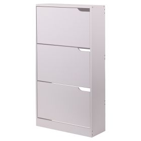 Scarpiera 3 ante a ribalta 60X23X115 cm, bianco
