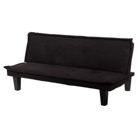 Divano letto 2 posti 164x82x74 cm, nero, Sibilla