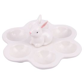 Piatto in ceramica per 6 uova, Easter