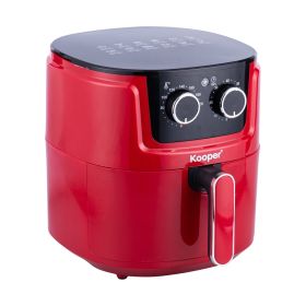 Friggitrice ad aria 6 L, 2 manopole 1500 W, rosso , Kooper