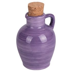 Anfora mini oliera 95 ml in ceramica e sughero