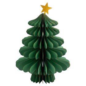Albero di Natale decorativo con stella h. 30 cm, Xmas Origami