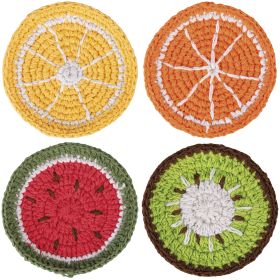 Sottobicchiere uncinetto, design frutta &#216;10 cm, Fruit Life