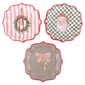 Set 15 piatti monouso in carta, Xmas Cottage