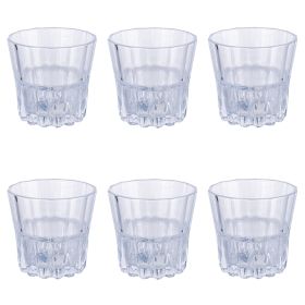 Set 6 bicchieri liquore 330 ml, superficie lavorata, Moment