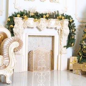 Festone natalizio 180 rami l. 270 cm, Santa's House