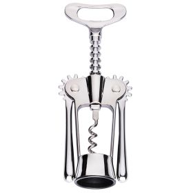 Apribottiglie cavatappi a spirale 2 leve, silver, SìChef