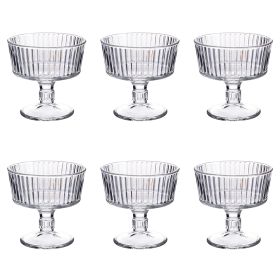 Set 6 coppe gelato 250 ml in vetro, Imperial