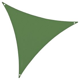 Vela ombreggiante triangolare, idrorepellente, 3x3 m, verde, Est&#233;
