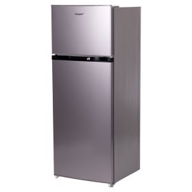 Frigorifero con freezer 240L doppia porta 55x55x143 cm, acciaio, Kooper
