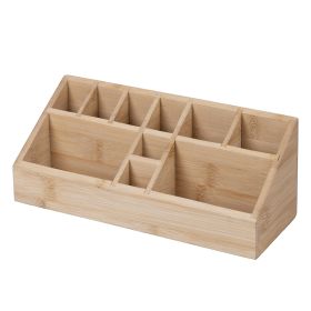 Organizer cosmetici in bamb&#249;,10 scomparti, S&#236;ordine
