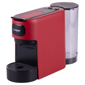 Macchina caff&#232; espresso a cialde rossa, 1350W, Kooper