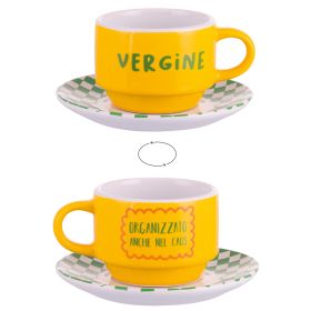 Tazzina caff&#232; 100 ml con piattino, More Amor Vergine
