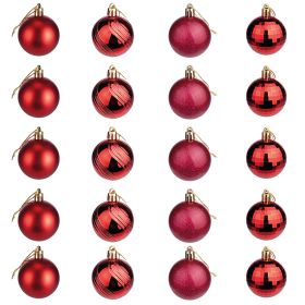 Set 20 palle di Natale &#216; 5 cm, Santa&#39;s House