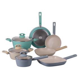 Batteria 10 pezzi, rivestimento in ceramica, induzione, Kolorados S&#236;Chef