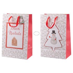 Busta regalo natalizia in carta, Xmas Cottage