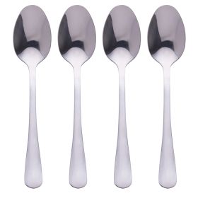 Set 4 cucchiaini 5Th Avenue in acciaio, silver lucido, Sibilla