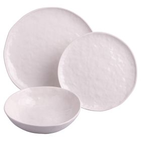 Servizio piatti 18 pezzi in porcellana, Elegance White