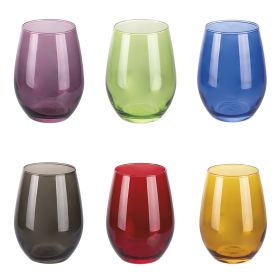 Set 6 bicchieri acqua 550 ml, Luce Color Sibilla