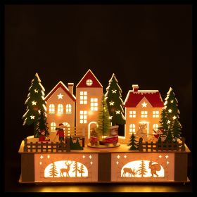 Villaggio natalizio decorativo con led h. 19, Santa's House