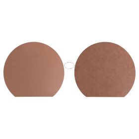 Tovaglietta mezzaluna double face, color cuoio, Horeca