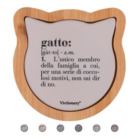 Mattonella decorativa 13x13 cm, Victionary Cat